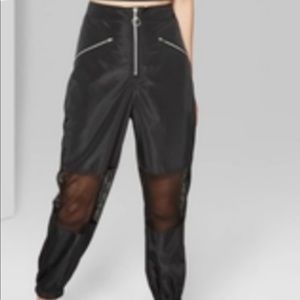 Mesh Slick Joggers Women